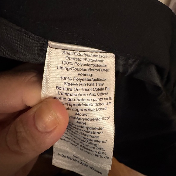 Donna Karan New York Women’s Black Down Hooded Puffer Parka Jacket XS Designer - Picture 11 of 13